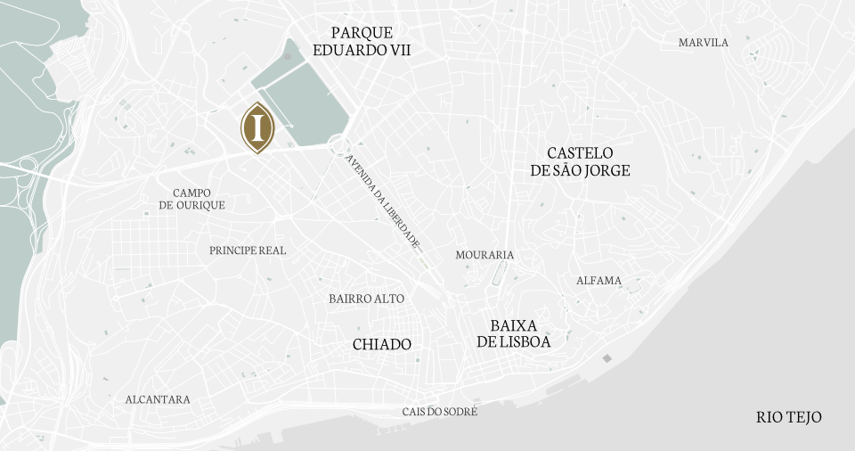 Localização InterContinental em Lisboa